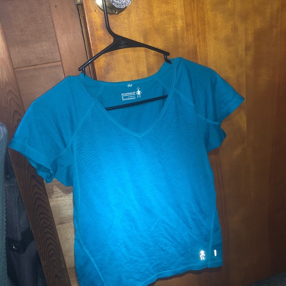 Teal SmartWool Athletic Top - Picture 1 of 3